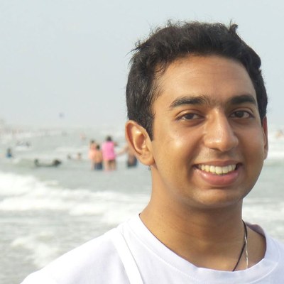 Rajesh at the beach